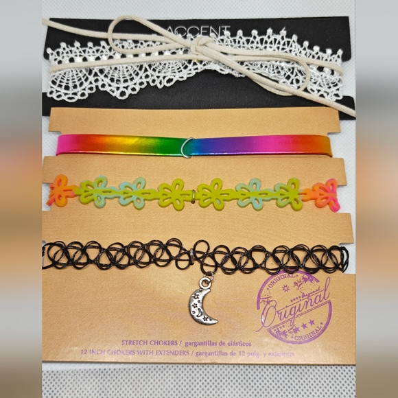 Women's Stretch Chokers (4 PCs) - Picture 3 of 4
